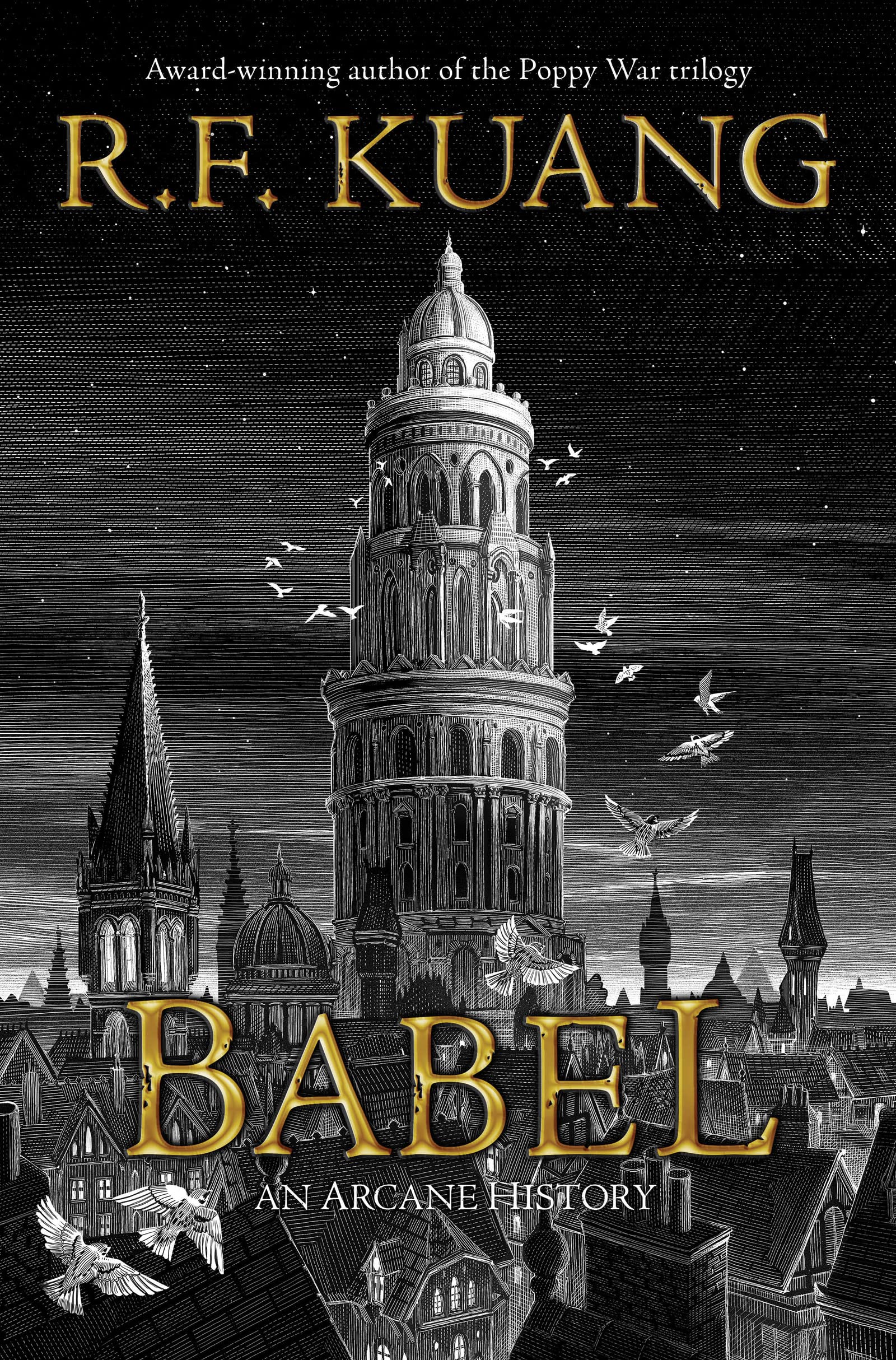 cover art for Babel by R F Kuang