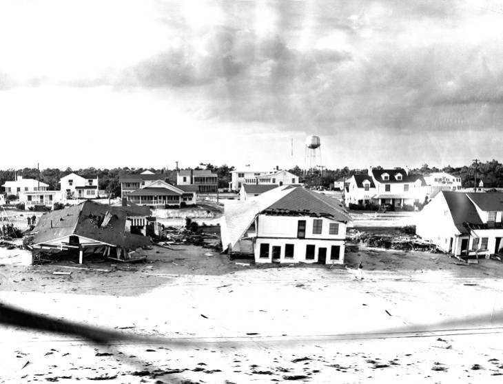 Damage from Hurricane Hazel, October, 1954