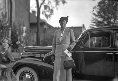 Eleanor Roosevelt visiting Columbia 1938