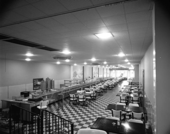 Jefferson Hotel cafeteria, 1962