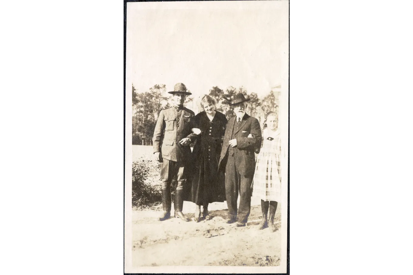Lt. Pope. Mrs. Miller, Charles T. Mason, and girl