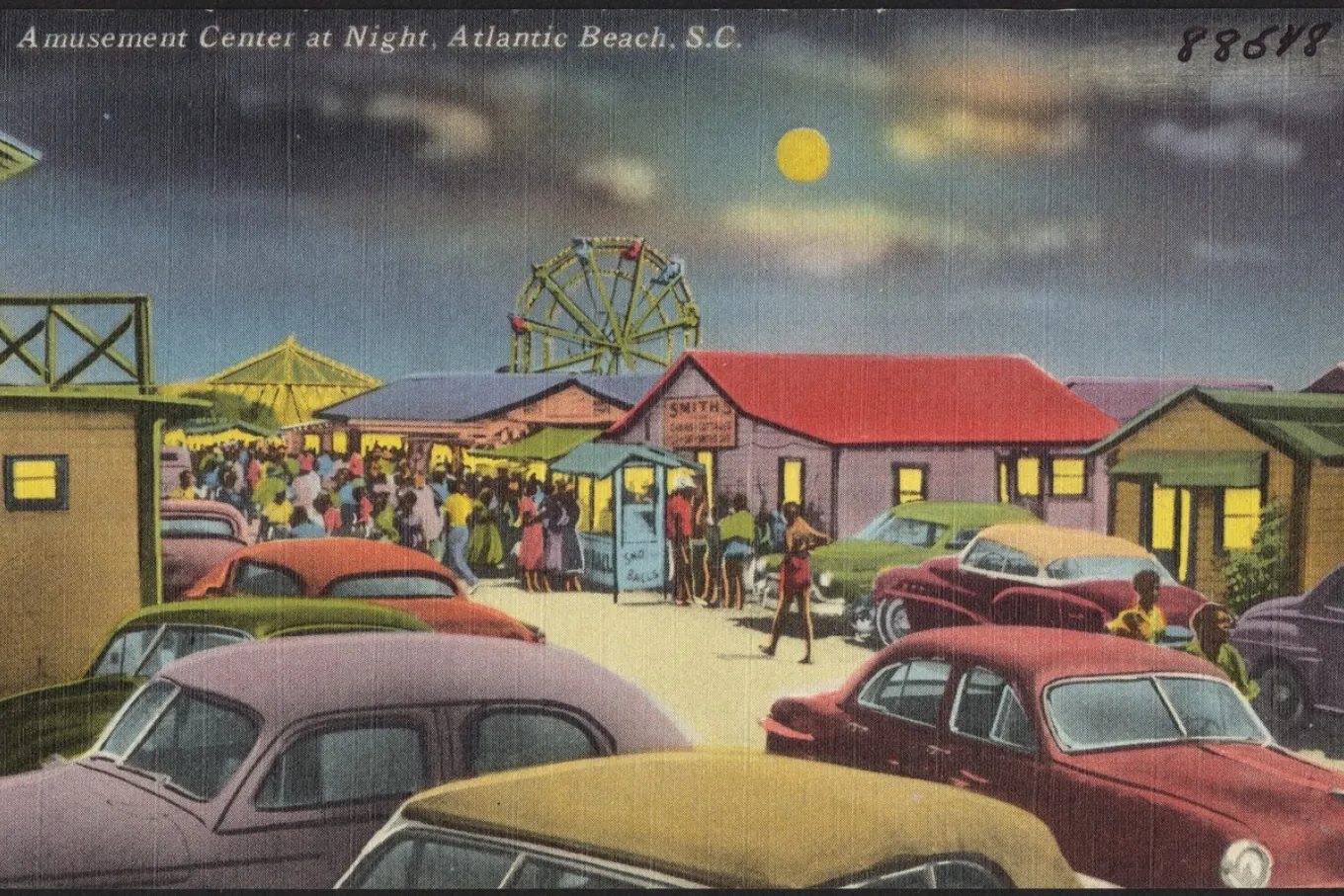 Amusement Center at Night, Atlantic Beach, S.C. BPL
