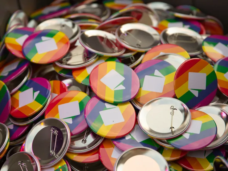 Richland Library pride buttons