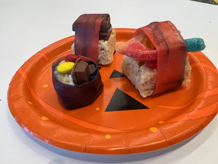 An example of the spooky sushi that we'll be creating