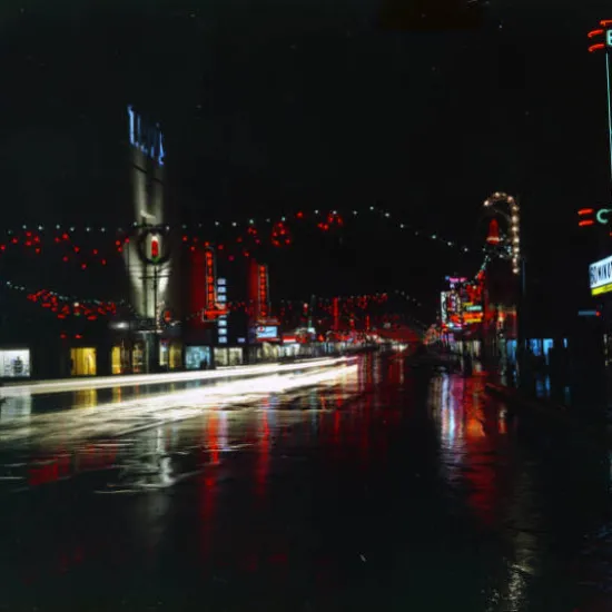 Christmas Lights on Main Street 1961