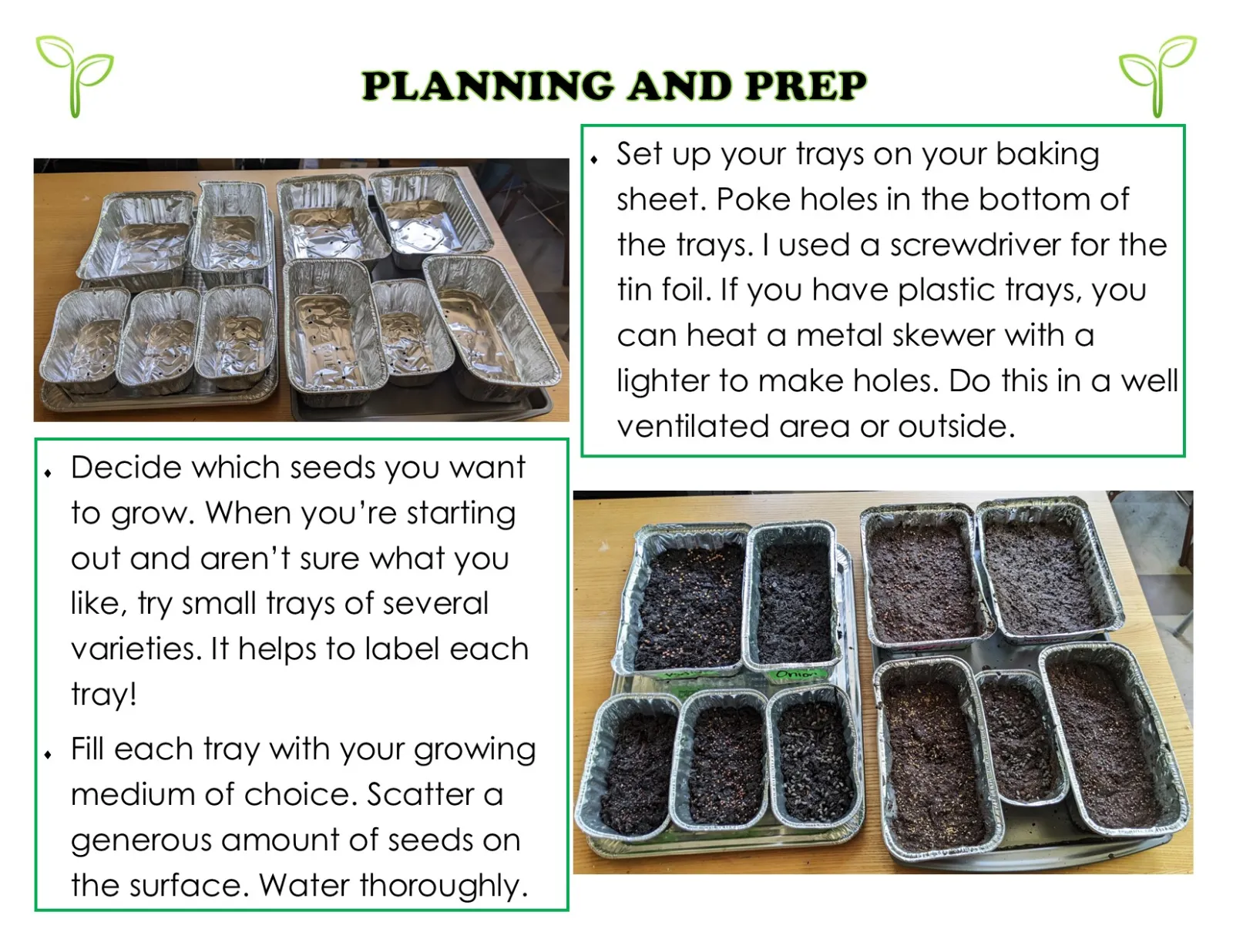 This is a wall of text about planning and prepping to grow microgreens
