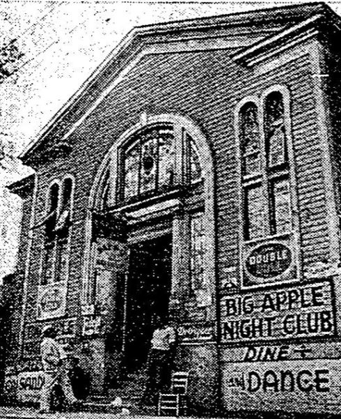 Exterior of the Big Apple Club, 1937