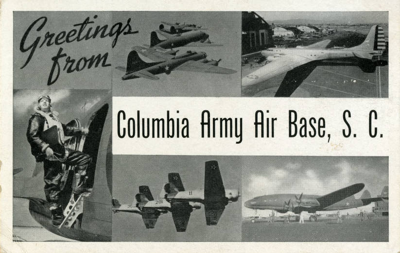 Columbia Army Air Base postcard