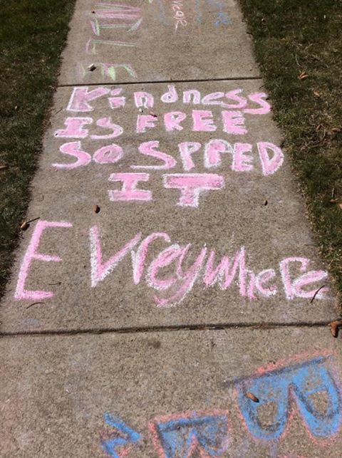 Chalk Your Walk--Kindness