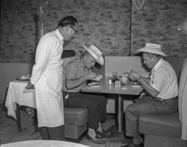 Cowboys at Kester's Bamboo House 1959