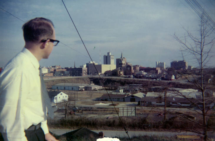 View of Columbia looking south from Arsenal Hill, 1965