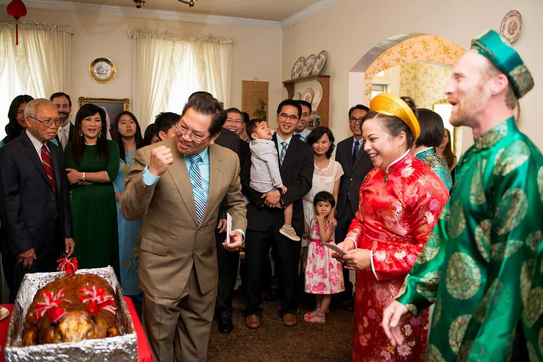 a Vietnamese wedding ceremony