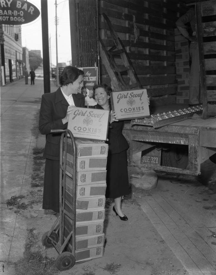 Girl Scout Cookie Delivery, 1956