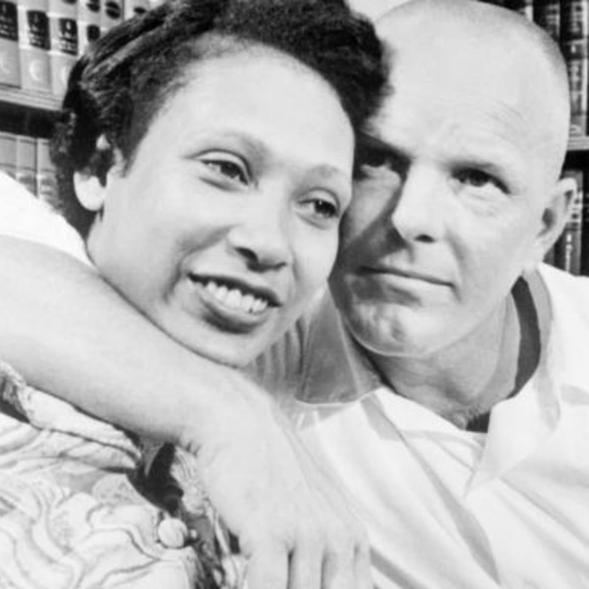 Black and white photo of author Richard and Mildred Loving