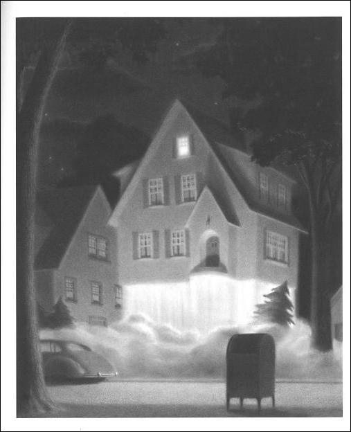 Interior Page from The Mysteries of Harris Burdick--House is taking off like a space ship