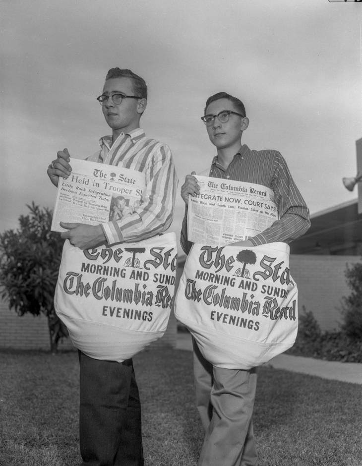 Newspaper carriers 1958