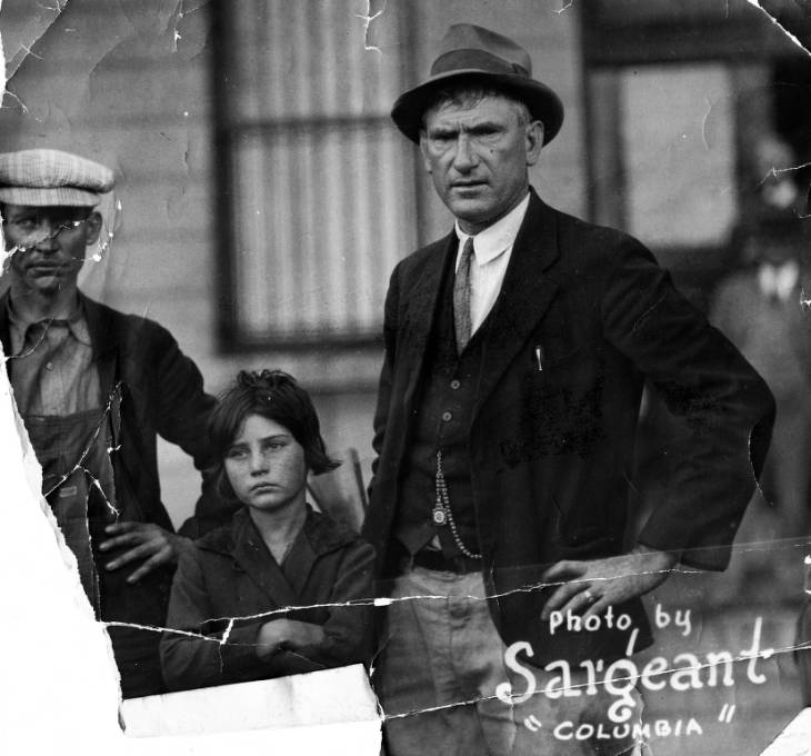 Photo By Sargeant of two men with a girl, 1932