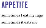 excerpt from the poem Appetite