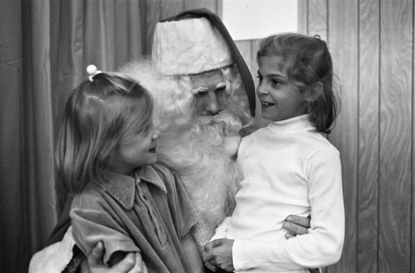 Santa Claus at Richland Mall, 1972