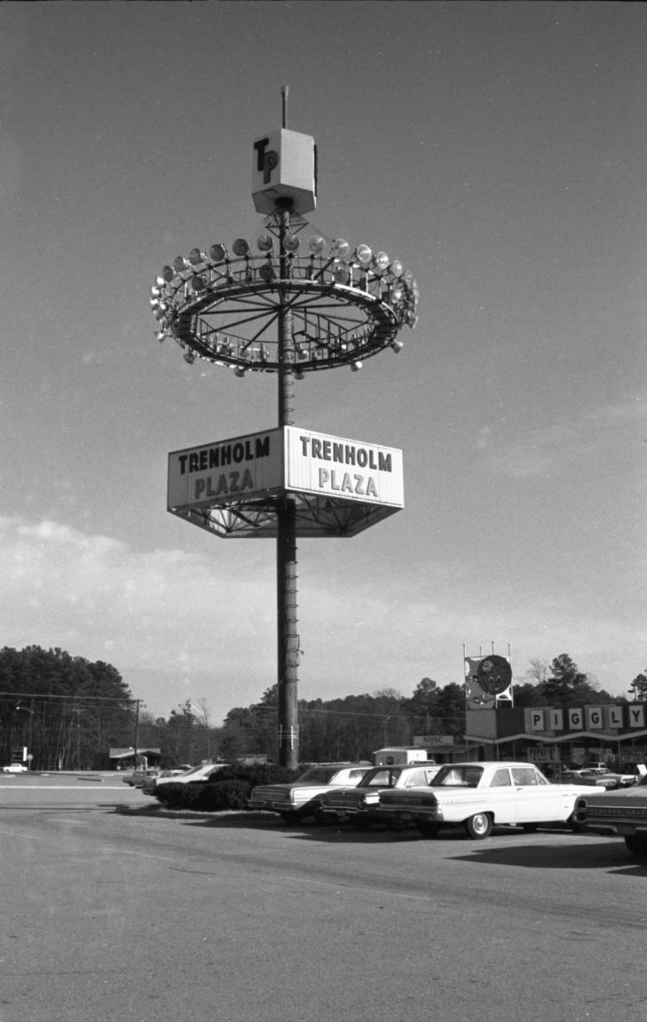 Sign for the Trenholm Plaza