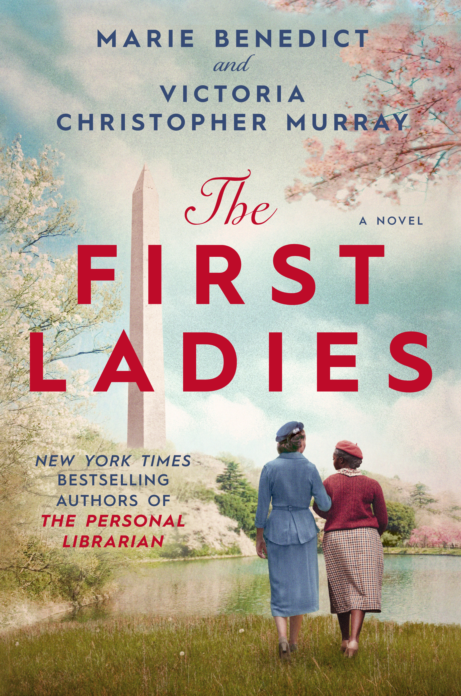 Cover of the book the First Ladies, featuring the title and two women walking together