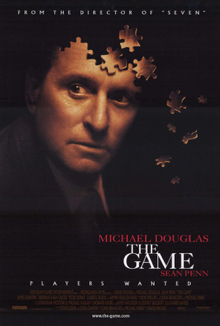 Puzzle pieces form into Michael Douglas's face 