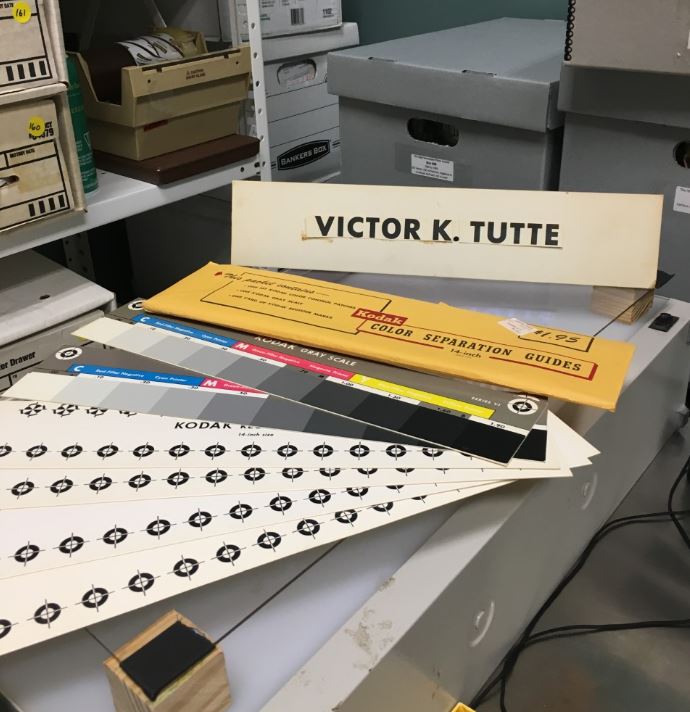 Victor K. Tutte's desk materials.