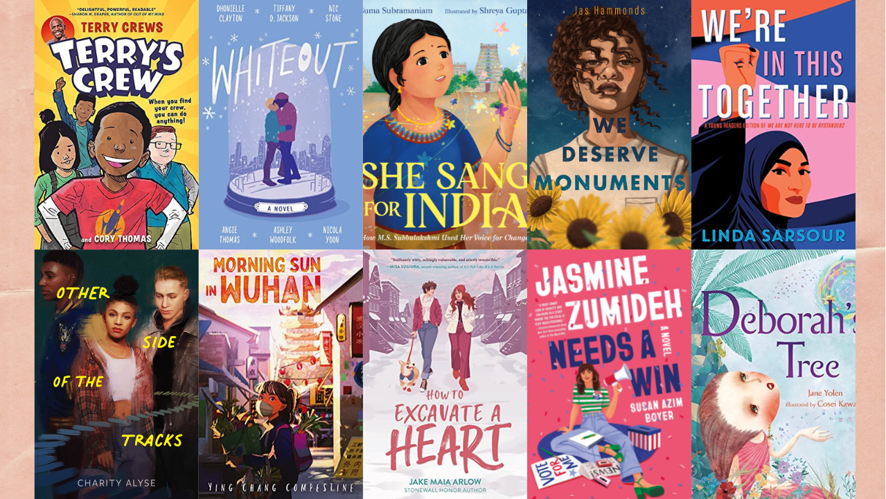 Covers of diverse youth titles that are releasing in November