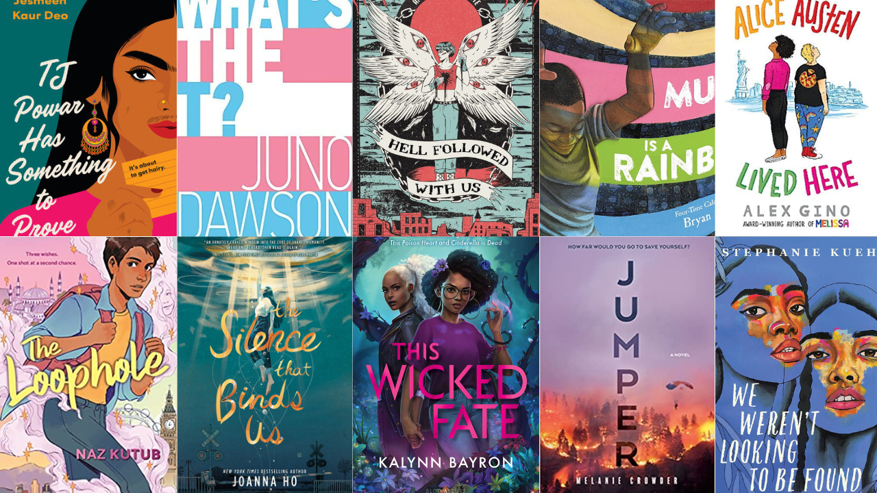 Covers of diverse youth titles releasing in June