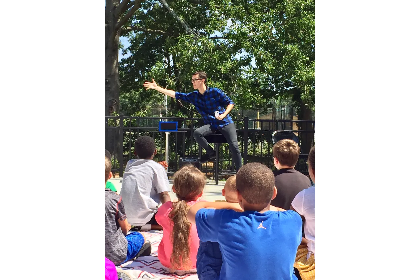 Caleb Alexander Performs Magic on Blythewood Patio