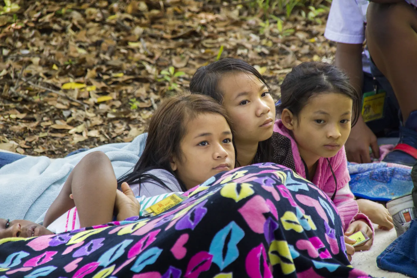 Children listen to stories during Augusta Baker's Dozen