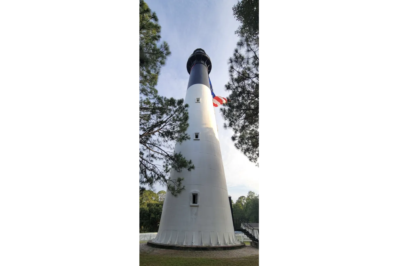 black and white lighthouse