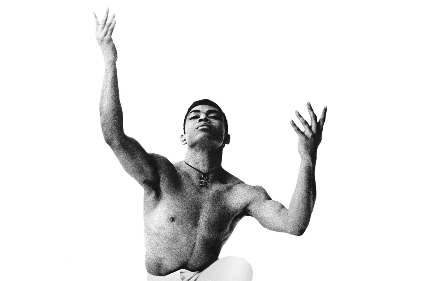 Black and white picture of alvin ailey 