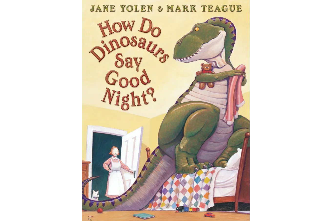 Book cover of Jane Yolen's How Do Dinosaurs Say Goodnight?