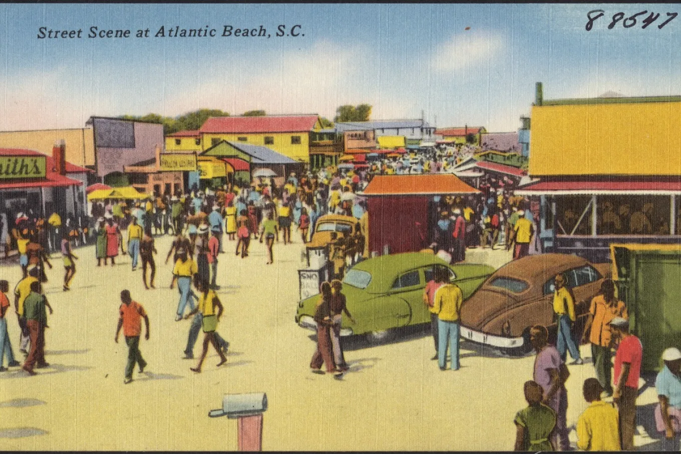 Street scene at Atlantic Beach, S.C.