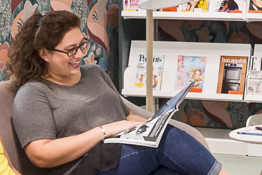 Woman Reading at Cooper