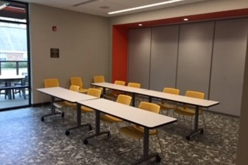 Long tables with chairs