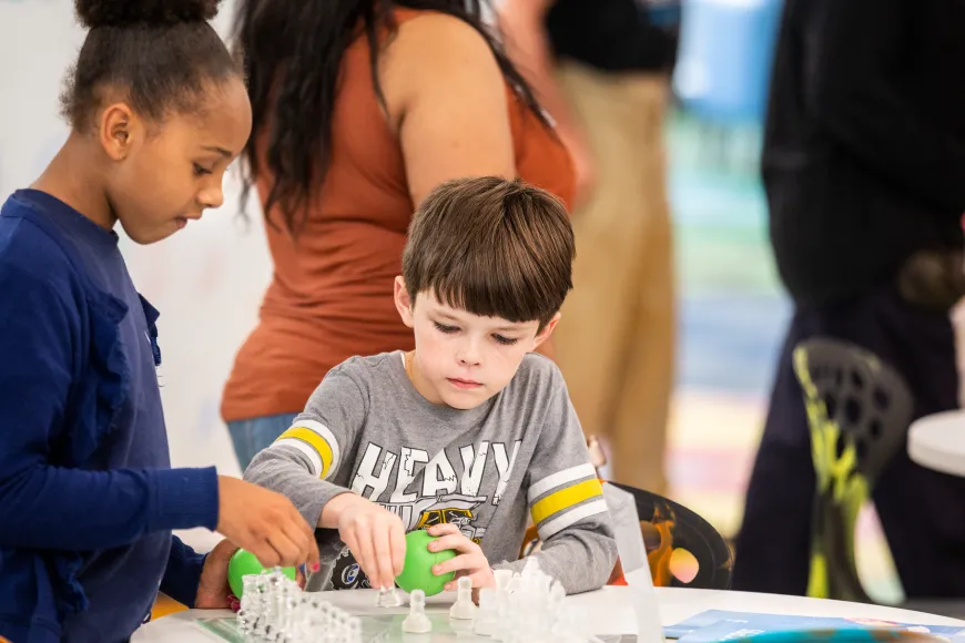 Children making at Southeast