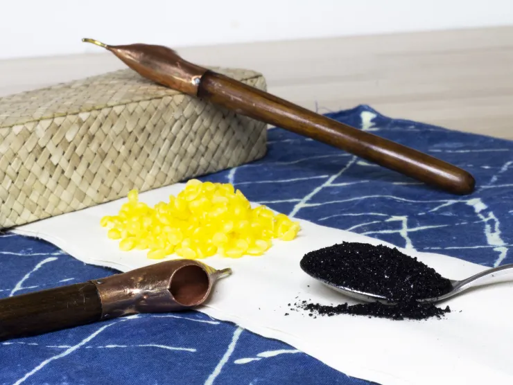 jantung, indigo, and wax