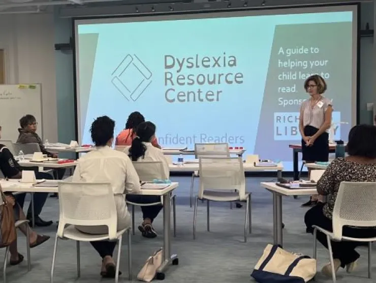 classroom setting with adults