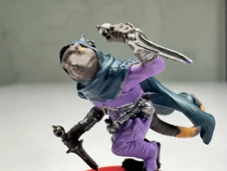 Table-Top Miniature Rouge Rat Painted