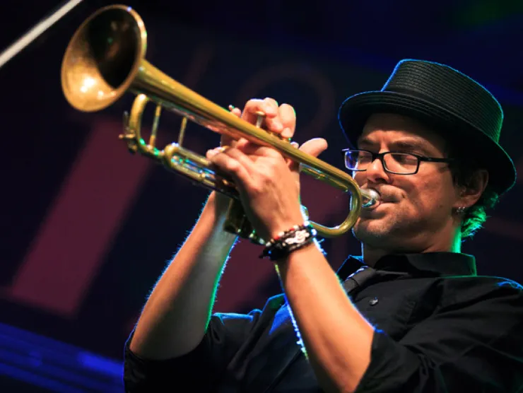 mark rapp with trumpet