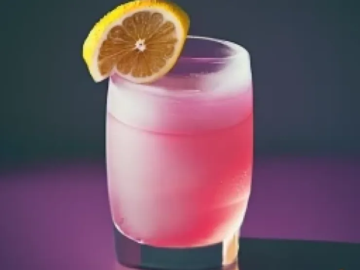 Pink lemonade mocktail