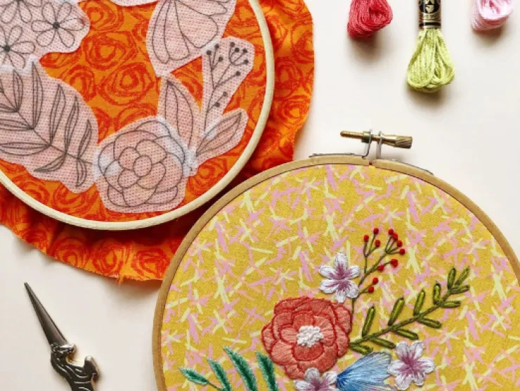 stencil embroidery