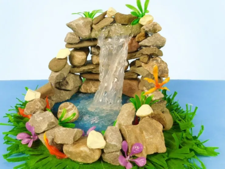 mini waterfall DIY