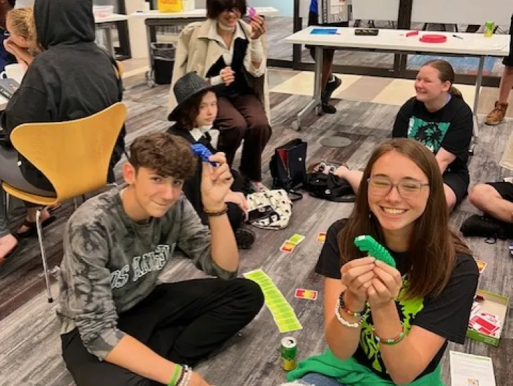 smiling teens at an Summer Learning Challenge Party