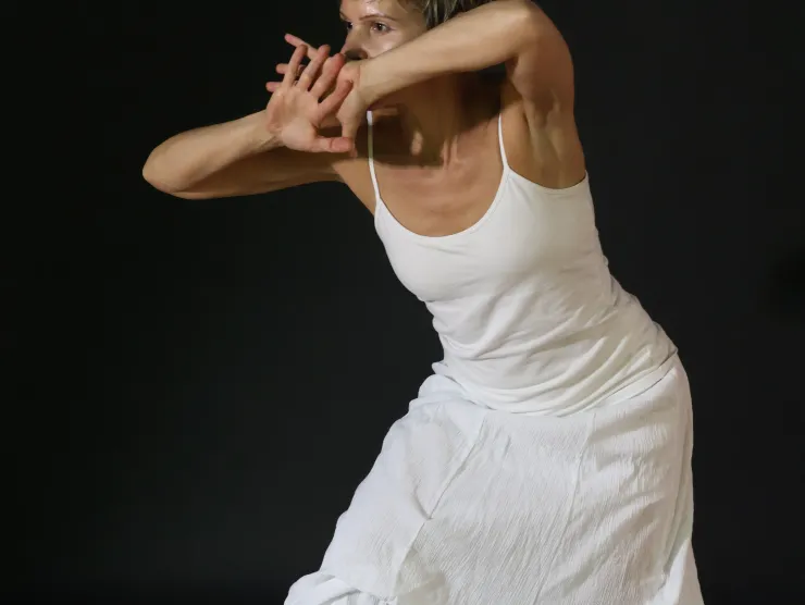Dancer in white dress