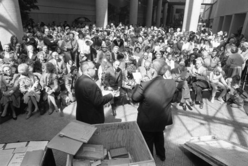 Opening Sesqui Centennial Time Capsule 1986