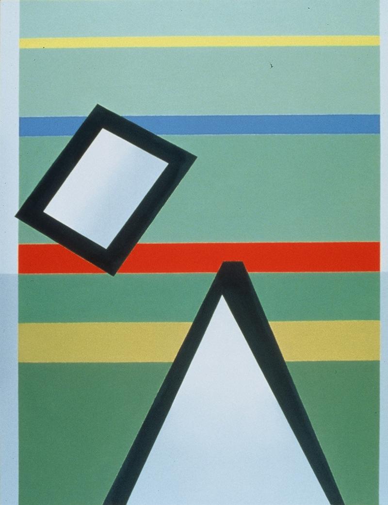 Felrath Hines “Red Strip with Green Background”