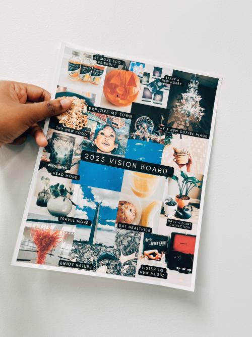 printed vision board